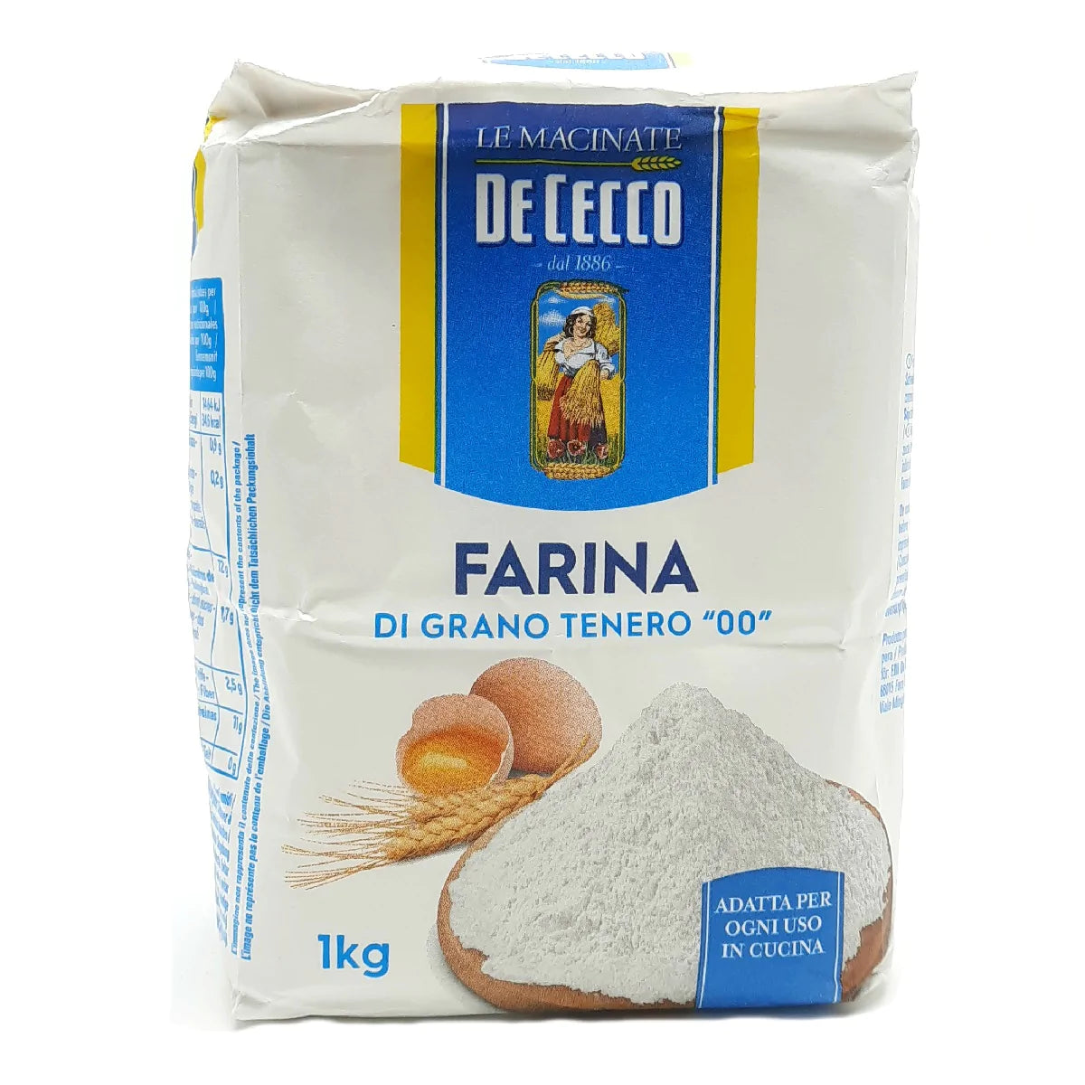 De Cecco 00 Flour 1kg Col tempo De cecco 00 flour 1kg col tempo