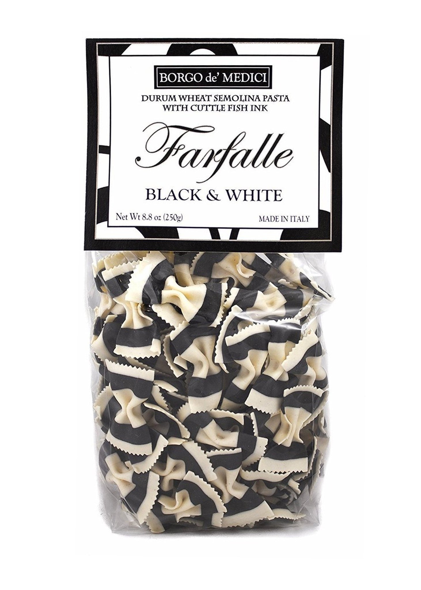Farfalle Pasta Black and White 250g