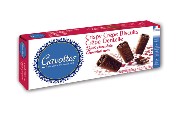 Gavottes French Crispy Crepe Dark Chocolate Biscuits
