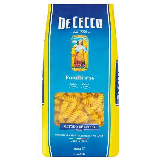 De Cecco Fusilli no 34 Pasta 500g