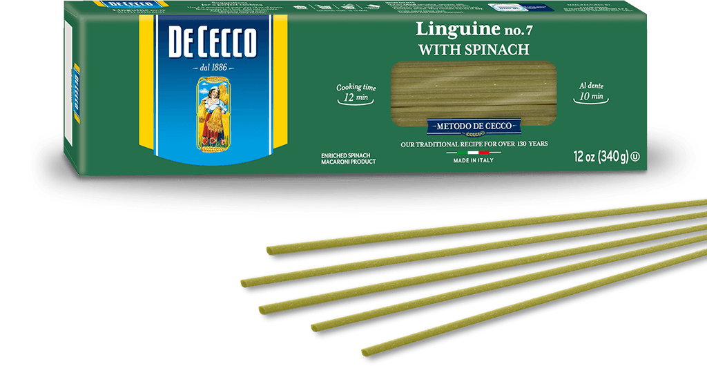 De Cecco Linguine With Spinach No 7 500g