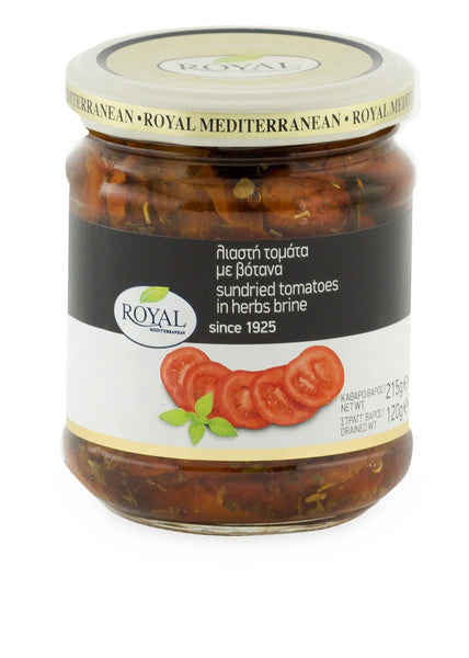 Royal Sundried Tomatoes in Herbs and Brine 215g