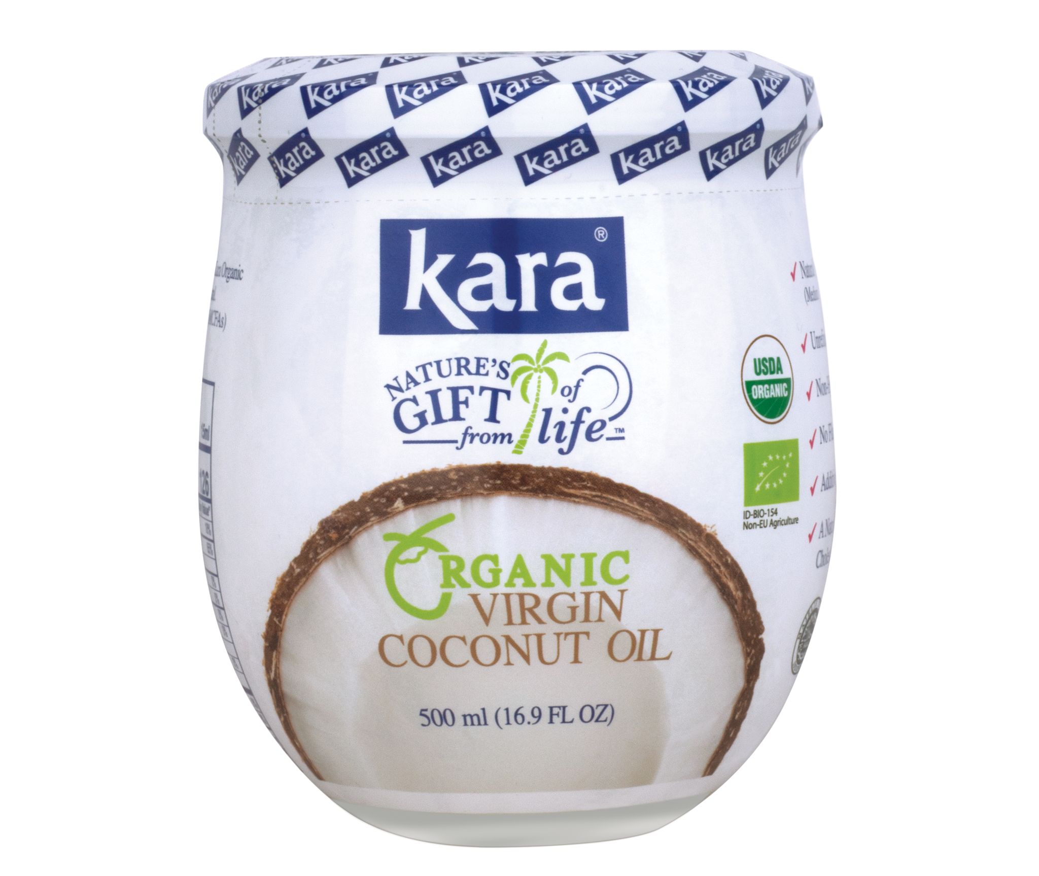 Kara Organic Virgin Coconut Oil 500ml