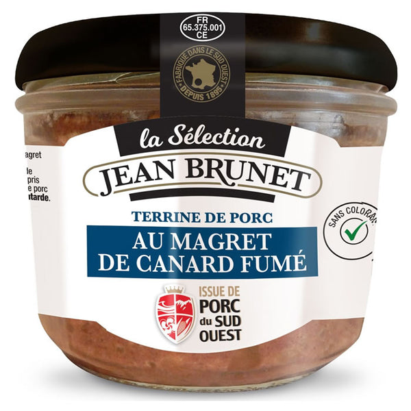 Jean Brunet Pork Pate with Smoked Duck Breast Fillett 180g
