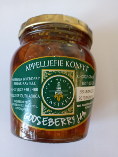 Het Vlock Casteel Gooseberry Jam 230ml