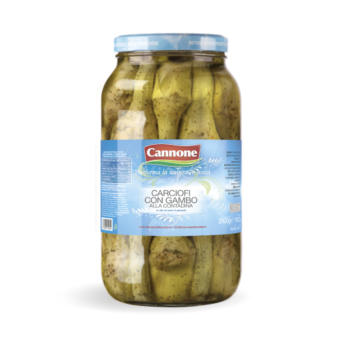 Cannone Artichokes with Stem In Sunflower Oil 580g