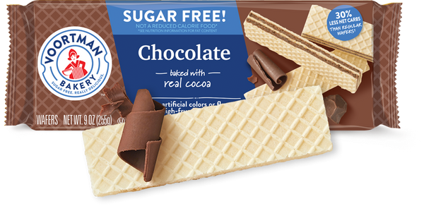Voortman Sugar Free Chocolate Wafers 255g
