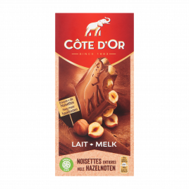 Cote D'Or Milk Chocolate with Hazelnut 200g