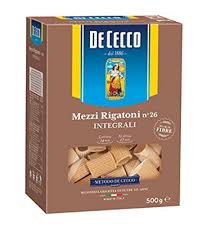De Cecco Integrale (Whole Wheat) Mezzi Rigatoni no26