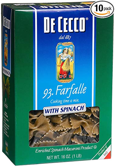 De Cecco Farfalle n93 con Spinaci 500g
