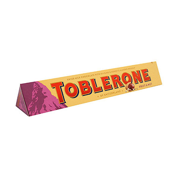 Swiss Milk Chocolate Toblerone Fruit and Nut 100g