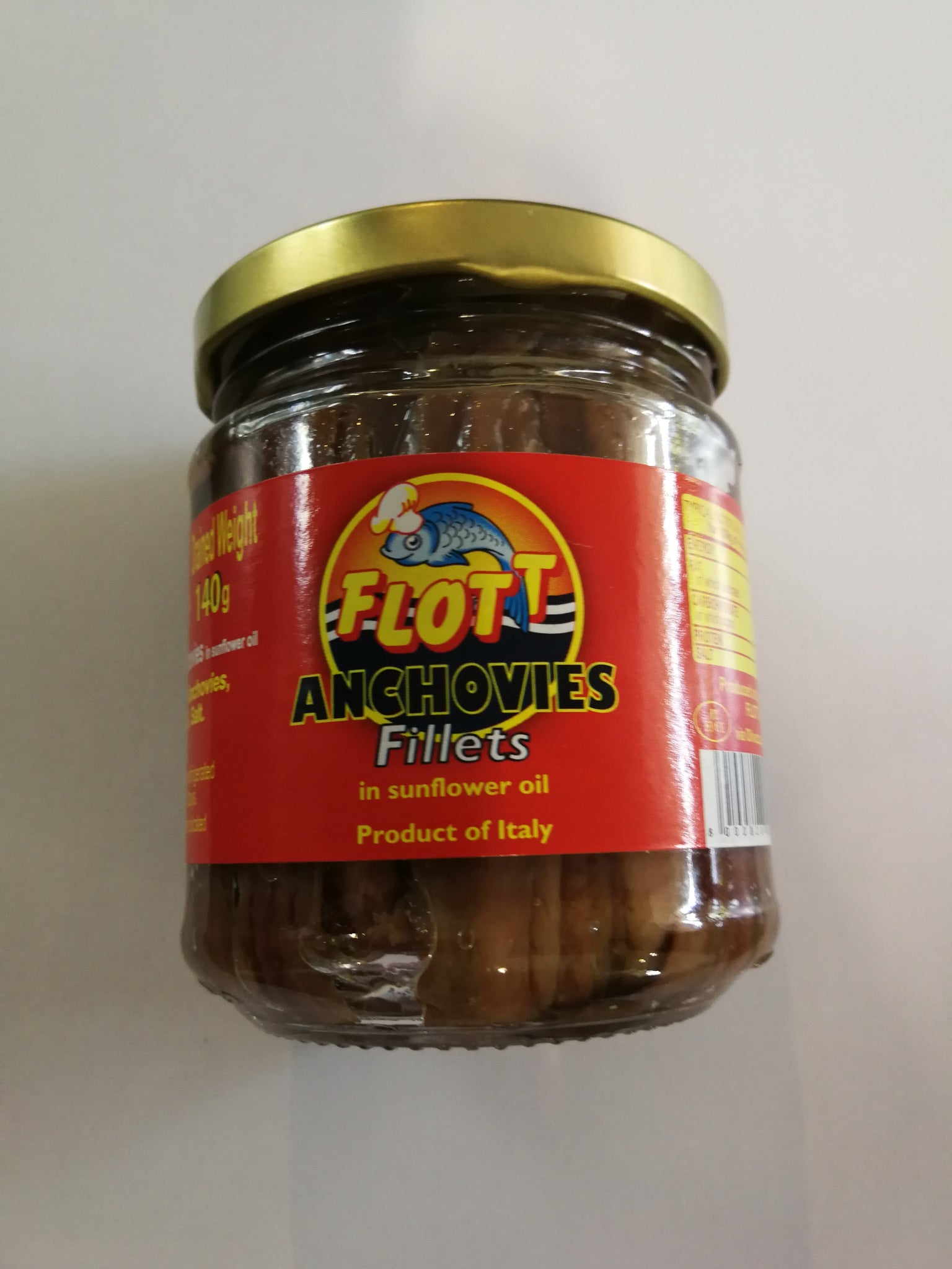 Flott Anchovies Fillets in Sunflower oil 200g