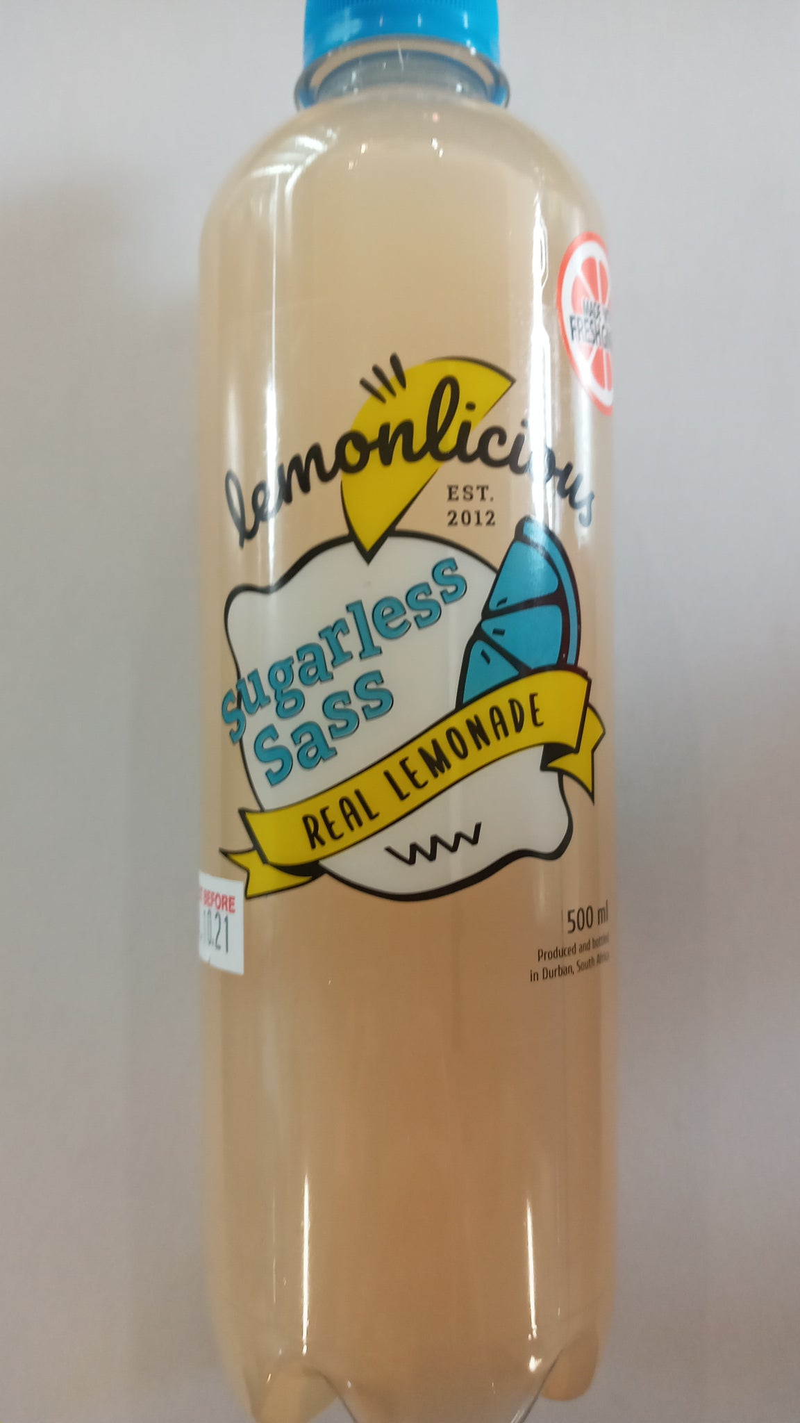 Lemonlicious Sugarless Lemonade made with Fresh Ginger  500ml
