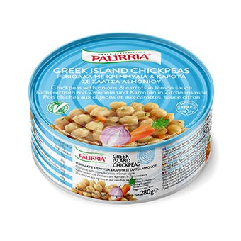 Palirria Chick Peas With Onion and Carrots in a Lemon Sauce 280g