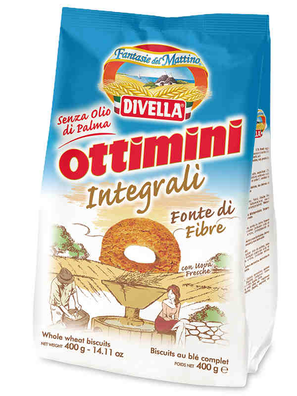 Divella Ottimini Intergrali (Wholewheat) Biscuits 280g