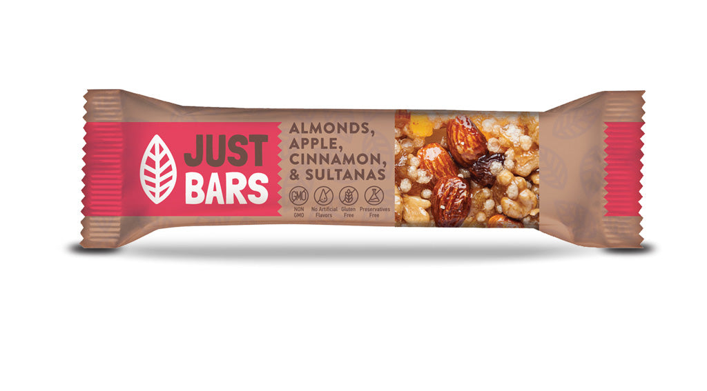 Just Bars with Almonds ,Apple, Cinnamon and Sultanas 40g