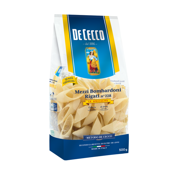 De Cecco Mezzi Bombardoni Rigati No 228     500g