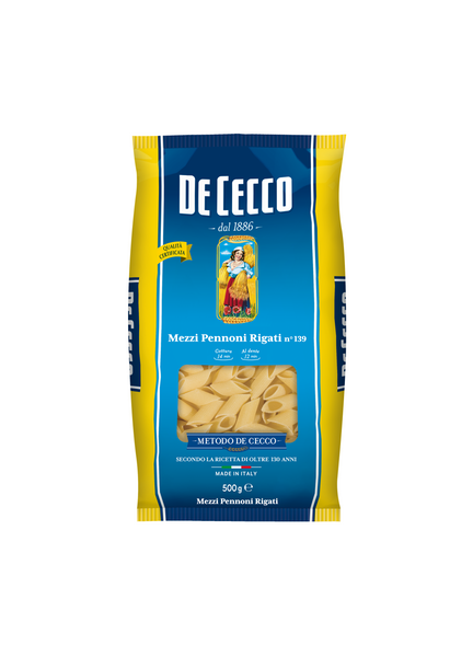 De Cecco Mezzi Pennoni Rigati No 139    500g