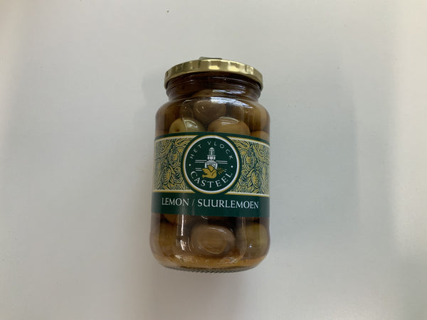 Het Vlock Casteel Nocellara Olives infused with Lemon   375ml