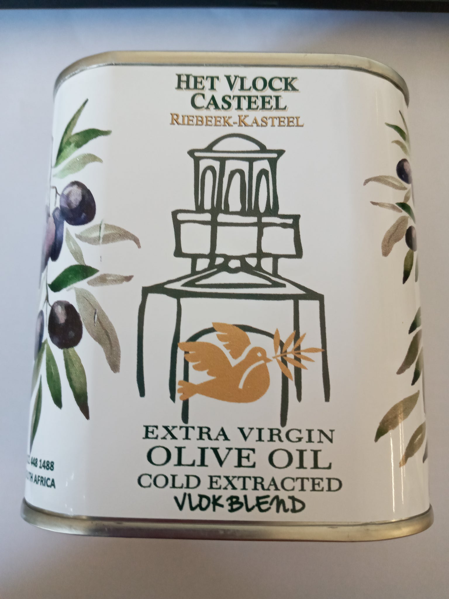 Het Vlock Casteel Extra Virgin Olive Oil 600ml (2020 SA Olive Awards)