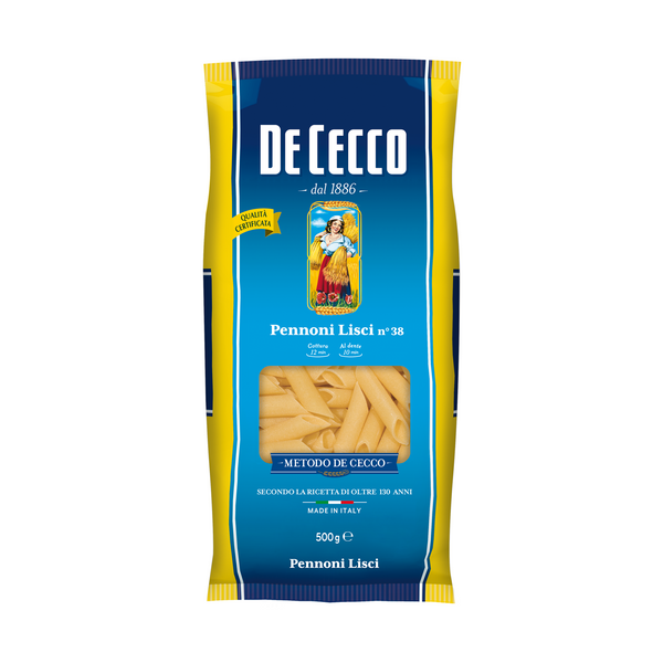 De Cecco Pennoni Lisci Pasta No 38    500g