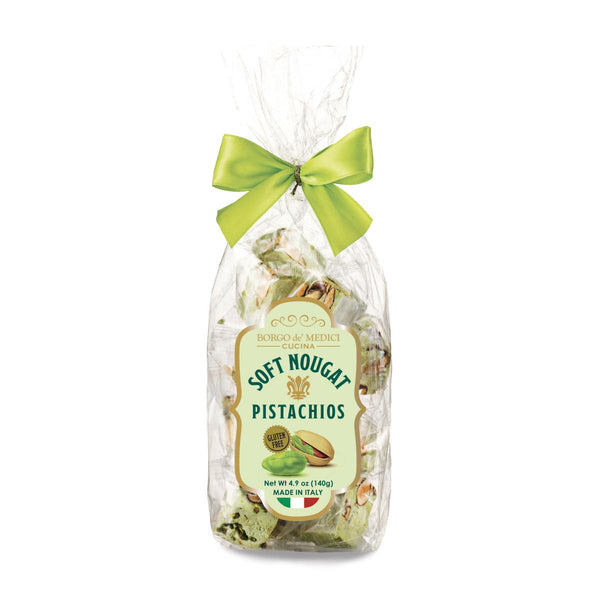 Pistachio Soft Nougat Bites in Bag 140g