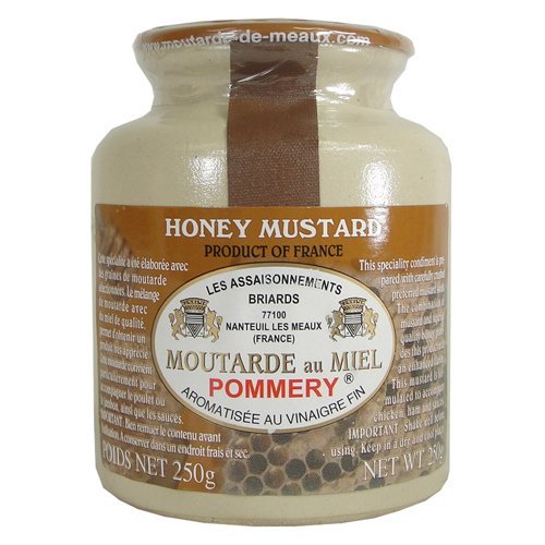 Honey Mustard Pommery Moutarde au Miel in Stone Jar 250g