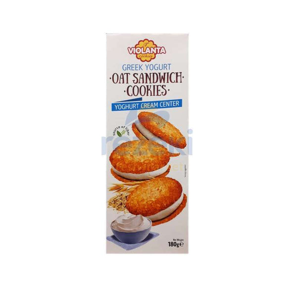 Violanta Oat Sandwich Cookies with Yoghurt Cream Center 180g