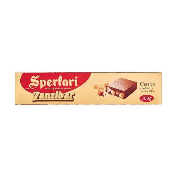 Sperlari Zanzibar Milk Chocolate and Hazelnut Bar 300g