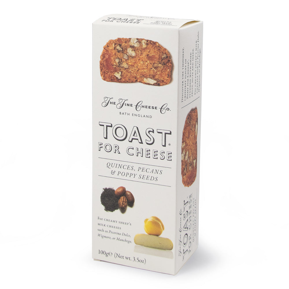 The Fine Cheese Co Toast for Cheese Quinces, Pecans and Poppy Seeds 100g