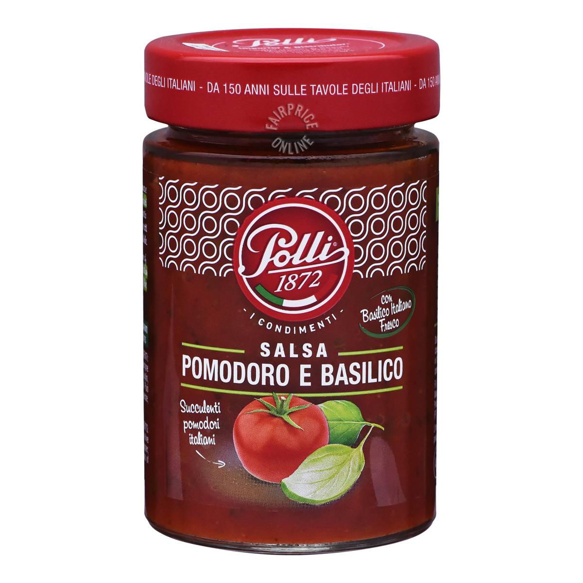 Pollis Tomato and Basil Pasta Sauce   190g