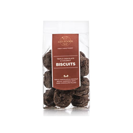 Leo Foods Triple  Chocolate and Coconut Biscuits 180g