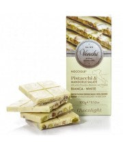 Venchi White Chocolate Hazelnut Bar - Chocolite no Added Sugar 100g