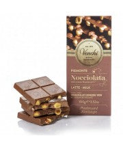 Venchi Milk Hazelnut Chocolate Bar 100g